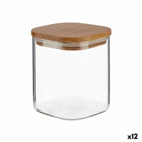 Bocal Transparent Bambou Verre Borosilicaté 880 ml 10