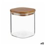 Bocal Transparent Bambou Verre Borosilicaté 880 ml 10