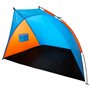 pare-vent de plage Aktive 200 x 120 x 125 cm Bleu Orange (4 Unités)