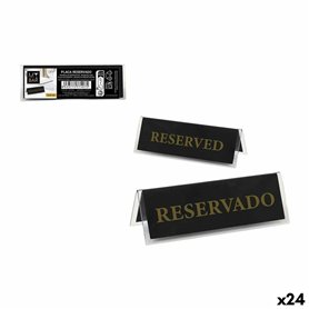 Plaque d'identification My Bar RESERVADO / RESERVED 12 x 4 cm 2 mm 24 Unités