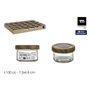 Pot en verre La Mediterránea WOOD 100 ml (72 Unités)