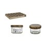 Pot en verre La Mediterránea WOOD 100 ml (72 Unités)