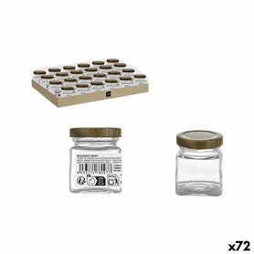 Pot en verre La Mediterránea WOOD 60 ml (72 Unités)