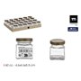 Pot en verre La Mediterránea WOOD 60 ml (72 Unités)
