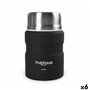 Thermos pour aliments ThermoSport Noir Acier 500 ml (6 Unités)
