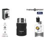 Thermos pour aliments ThermoSport Noir Acier 500 ml (6 Unités)
