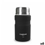 Thermos pour aliments ThermoSport Noir Acier 750 ml (6 Unités)