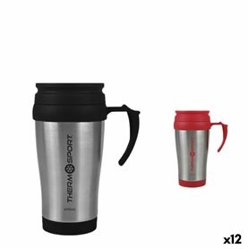 Tasse Thermos avec Couvercle ThermoSport Travel Rouge 400 ml (12 Unités)