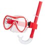 Masque de Plongée avec Tube AquaSport Noir Rouge (6 Unités)