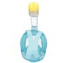 Masque de plongée avec Support pour Caméra de Sport AquaSport Bleu Turquoise (4 Unités)