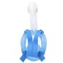 Masque de plongée avec Support pour Caméra de Sport AquaSport Bleu Blanc (4 Unités)