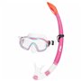 Masque de Plongée avec Tube AquaSport Bleu Rose (6 Unités)