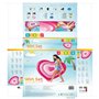 Matelas Gonflable Intex Coeur 135 x 155 x 25 cm Rose (6 Unités)