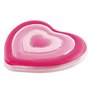Matelas Gonflable Intex Coeur 135 x 155 x 25 cm Rose (6 Unités)