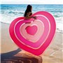 Matelas Gonflable Intex Coeur 135 x 155 x 25 cm Rose (6 Unités)
