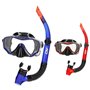 Masque de Plongée avec Tube AquaSport Bleu Rouge (6 Unités)