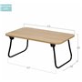 Plateau de lit pliable Max Home Bois Acier Mélamine 53 x 22 x 30 cm 2 Unités