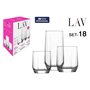 Set de Verres LAV Diamond 310 ml 385 ml 215 ml 18 Pièces (2 Unités)