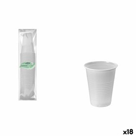 Set de Verres Algon Blanc 220 ml 50 Pièces (18 Unités)