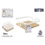 Porte-serviettes Quttin Métal 22 x 22 x 6 cm (6 Unités)
