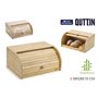 Corbeille à Pain Quttin Bambou 38 x 28 x 18 cm (4 Unités)