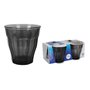 Verre d'eau Duralex Picardie Noir Gris 250 ml 4 Pièces (12 Unités)