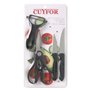 Jeu de couteaux d'éplucheur Cuyfor Acier inoxydable 2 Pièces (12 Unités)
