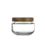 Pot en verre La Mediterránea WOOD 140 ml (24 Unités)