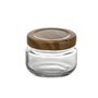 Pot en verre La Mediterránea WOOD 140 ml (24 Unités)