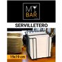 Porte-serviettes My Bar Noir Métal 19 x 19 x 18 cm (8 Unités)