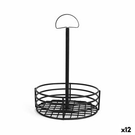 Organisateur polyvalent My Bar 15 x 15 x 22 cm Noir (12 Unités)
