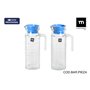 Carafe avec Couvercle et Doseur La Mediterránea Chrystie verre (12 Unités)