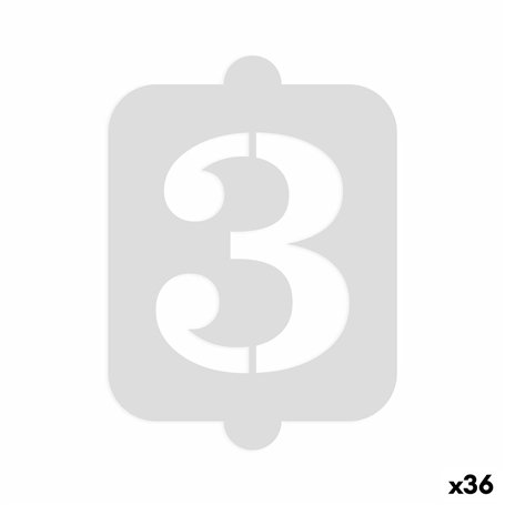Gabarit de gâteau Algon Numéro 3 (36 Unités)