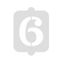 Gabarit de gâteau Algon Numéro 6 (36 Unités)