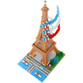 Nanoblock - Bandai - NB057 - Tour Eiffel - 500 pieces - a monter soi-meme - 8 ans et plus