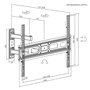 Support mural MacLean MC-798N 70" 35 kg