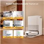 ROBOROCK QREVO 5AE - Aspirateur Robot Laveur avec Station - Puissance 12000 Pa - Serpillieres FlexiArm - Double Anti-emmelement