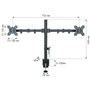 Support de table d'écran Techly 027514 27" 13"