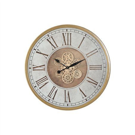 Horloge Murale Home ESPRIT Doré Argenté Verre Fer 72 x 8