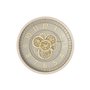 Horloge Murale Home ESPRIT Beige Doré Verre Fer 46 x 8