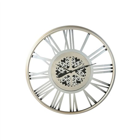 Horloge Murale Home ESPRIT Argenté Fer 102 x 9