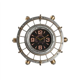 Horloge Murale Home ESPRIT Doré Argenté Fer Vintage 48 x 11 x 44