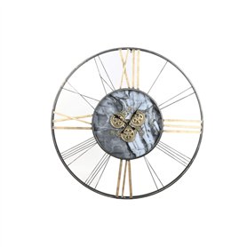 Horloge Murale Home ESPRIT Blanc Doré Métal 140 x 9 x 140 cm