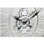 Horloge Murale Home ESPRIT Argenté Naturel Métal Verre Bois de pin 50 x 8 x 68 cm
