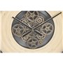 Horloge Murale Home ESPRIT Noir Naturel Métal Rotin 100 x 9 x 100 cm