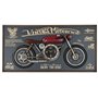 Horloge Murale Home ESPRIT Rouge Doré PVC Métal Moto Vintage 120 x 15