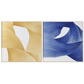 Cadre Home ESPRIT Jaune Bleu Moderne 120 x 3
