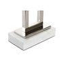 Lampe de bureau Home ESPRIT Blanc Argenté 50 W 220 V