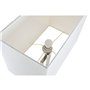 Lampe de bureau Home ESPRIT Blanc Argenté 50 W 220 V