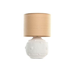 Lampe de bureau Home ESPRIT Blanc Marron 50 W 220 V